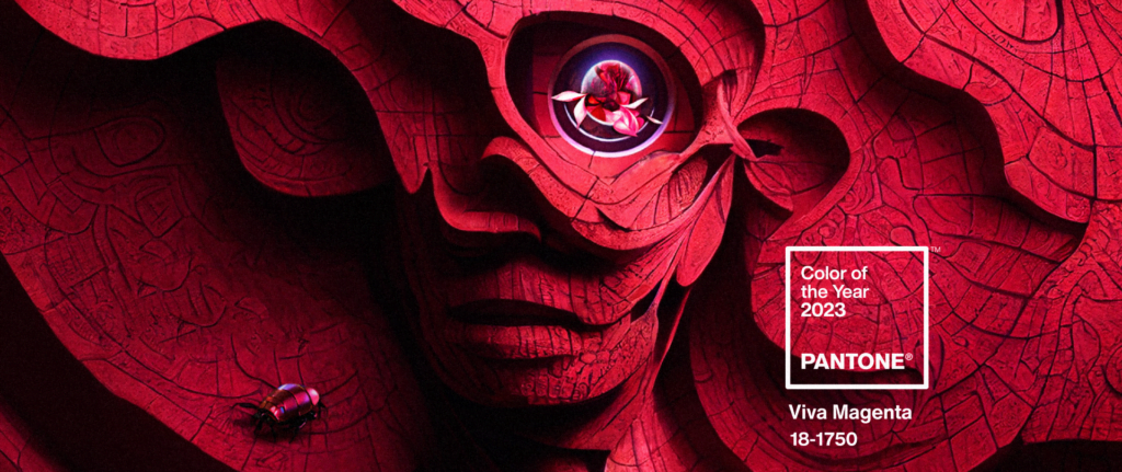 Pantone cor do ano Viva Magenta 2023